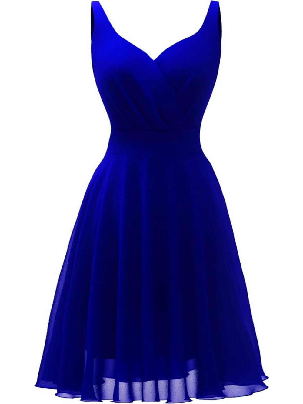 Chic V-Neck Chiffon Cocktail Dress | Elegant Sundress for Parties & Events